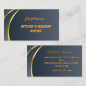 Carte De Visite Élégant Monogramme professionnel moderne (Devant / Derrière)