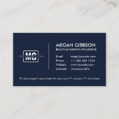 Carte De Visite Élégant Monogramme professionnel moderne minimalis (Devant)