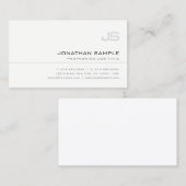Carte De Visite Élégant Monogramme Simple Professionnel Tendance P (Devant / Derrière)
