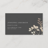 Carte De Visite Élégant Moody Boho Moderne (Dos)