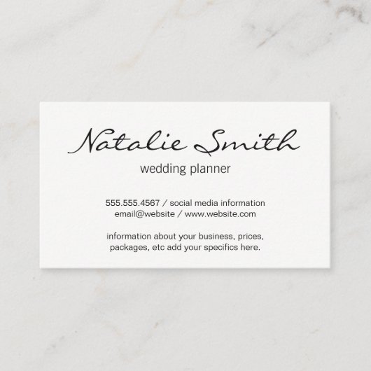 Carte De Visite Élégant Motif à fleurs (bleu) (Devant)