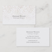 Carte De Visite Elégant Motif aquarelle à main (Devant / Derrière)