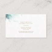 Carte De Visite Élégant Motif de marbre doré Agate (Dos)