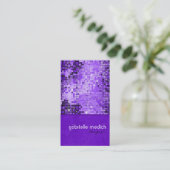 Carte De Visite Élégant Motif de Parties scintillant de séquence v (Debout devant)