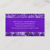 Carte De Visite Élégant Motif de Parties scintillant de séquence v (Dos)