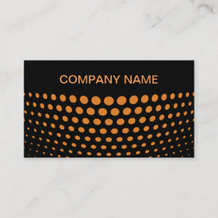 Carte De Visite Élégant Motif de point Polka en bronze
