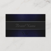 Carte De Visite Élégant Motif de serpent gris foncé avec Monogramm (Devant)