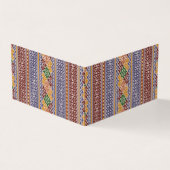 Carte De Visite élégant motif ethnique (Extérieur)