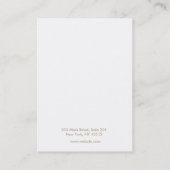 Carte De Visite Élégant Motif subtil Elevage Bijoux (Dos)