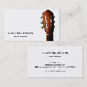 Carte De Visite Elegant Musician  (Devant / Derrière)