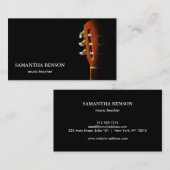 Carte De Visite Élégant musicien (Devant / Derrière)