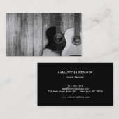 Carte De Visite Élégant musicien (Devant / Derrière)