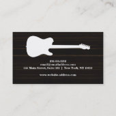 Carte De Visite Elégant Musique Enseignant Keys Musical (Dos)