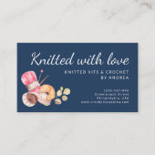 Carte De Visite Élégant nargué avec l'amour fait main fils Crochet (Devant)