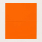 Carte De Visite élégant néon orange (Intérieur déplié)