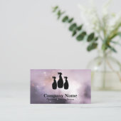 Carte De Visite Elégant nettoyage Parties scintillant aquarelle (Debout devant)