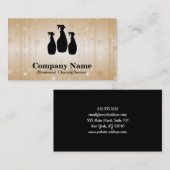 Carte De Visite Élégant nettoyage Parties scintillant Bokeh (Devant / Derrière)