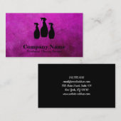 Carte De Visite Élégant nettoyage Parties scintillant Bokeh (Devant / Derrière)