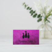 Carte De Visite Élégant nettoyage Parties scintillant Bokeh (Debout devant)