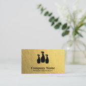 Carte De Visite Élégant nettoyage Parties scintillant Bokeh (Debout devant)