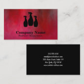 Carte De Visite Élégant nettoyage Parties scintillant Bokeh (Devant / Derrière)