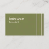 Carte De Visite Élégant Nettoyant Simple Sage Vert & Blanc Grandes (Devant)