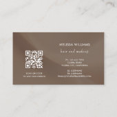 Carte De Visite Elegant Neutrals Abstract Art (Dos)
