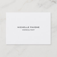 Élégant noir & blanc Simple simple professionnel
