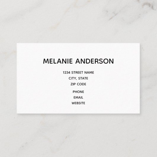 Carte De Visite Élégant noir dentelle blanche Script  (Dos)