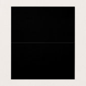 Carte De Visite Élégant Noir Et Or (Intérieur déplié)