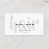 Carte De Visite Elégant noir gris blanc moderne (Devant)