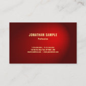 Carte De Visite Elégant Noir Rouge Damas Luxueux Modèle (Dos)