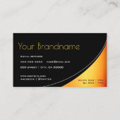 Carte De Visite Élégant oeil de rattrapage des yeux professionnel  (Dos)