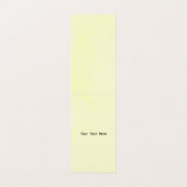 Carte De Visite Elégant oiseau noir sur Branche Caterpillar Jaune (Intérieur déplié)