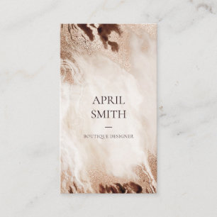 Carte De Visite Elégant Or Parties scintillant Agate Marbre Textur