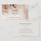 Carte De Visite Elégant Or Parties scintillant Agate Marbre Textur (Devant / Derrière)