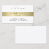 Carte De Visite Élégant or professionnel moderne simple look éléga (Devant / Derrière)