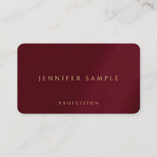 Carte De Visite Elégant Or Texte personnalisé Coin Arrondi Luxe