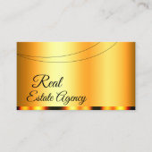 Carte De Visite Élégant Orange Glamour Professionnel et Simple (Devant)