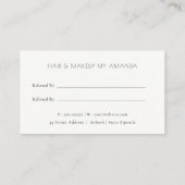 Carte De Visite Elégant Ornate Gold Turquoise Mandala Référer un a (Dos)