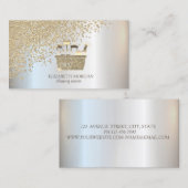 Carte De Visite Élégant outil de nettoyage des diamants d'or (Devant / Derrière)