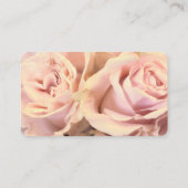 Carte De Visite elegant pale pink rose petals custom  (Dos)