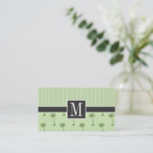 Carte De Visite Élégant palmier tropical (Debout devant)