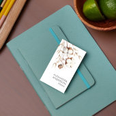 Carte De Visite Élégant Pampas Coton Boho Floral