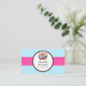 Carte De Visite Élégant panier cadeau (Debout devant)