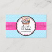 Carte De Visite Élégant panier cadeau (Devant)