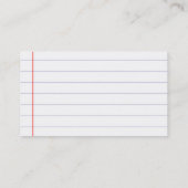 Carte De Visite Élégant Papier Lliné Plat Professionnel Minimalist (Dos)