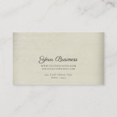 Carte De Visite Élégant Papillon Horizontal Bijoux (Dos)