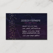 Carte De Visite Élégant Papillons Bright Violet (Dos)