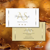 Carte De Visite Élégant Paravents de Beige clair et de Diamants bl